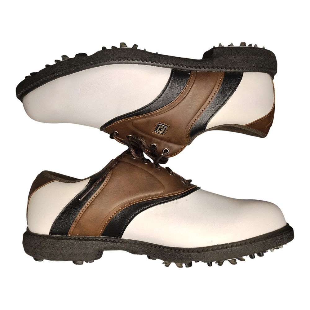 FootJoy Original Golf Shoes Mens US 8W Multicolor Spiked Athletic Lace Up 45330